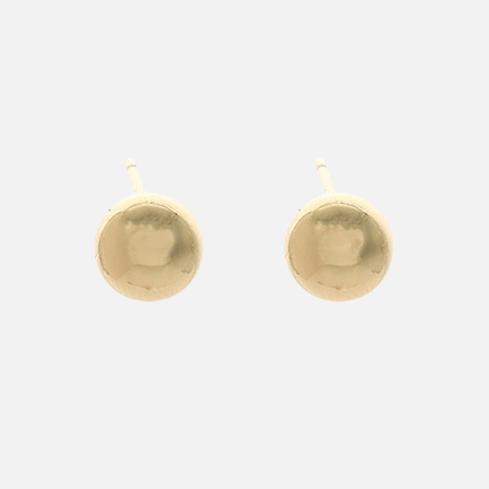 Sphere studs gold small