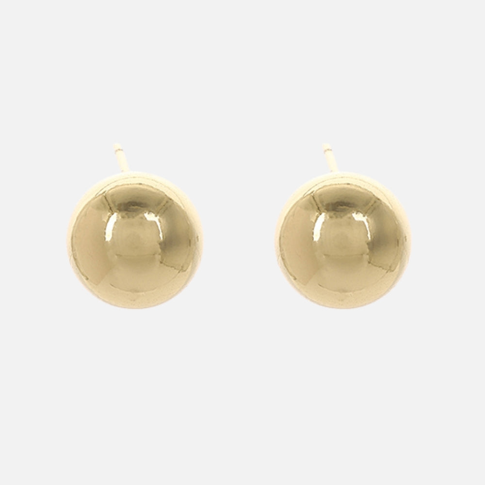 Sphere studs gold medium