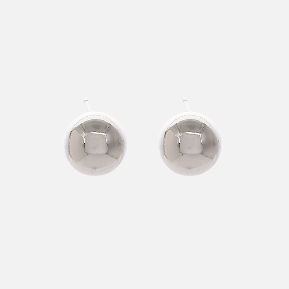 Sphere studs silver medium