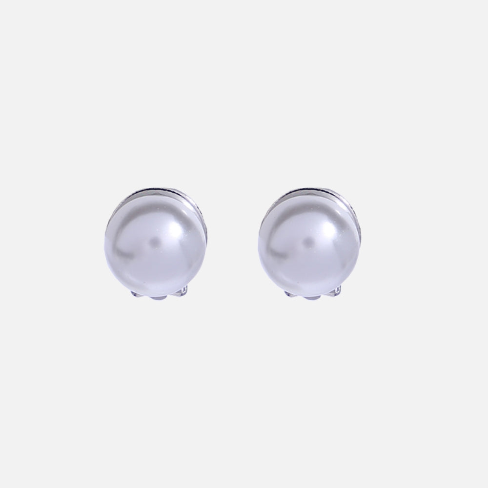 Aurora Pearl Clip Silver