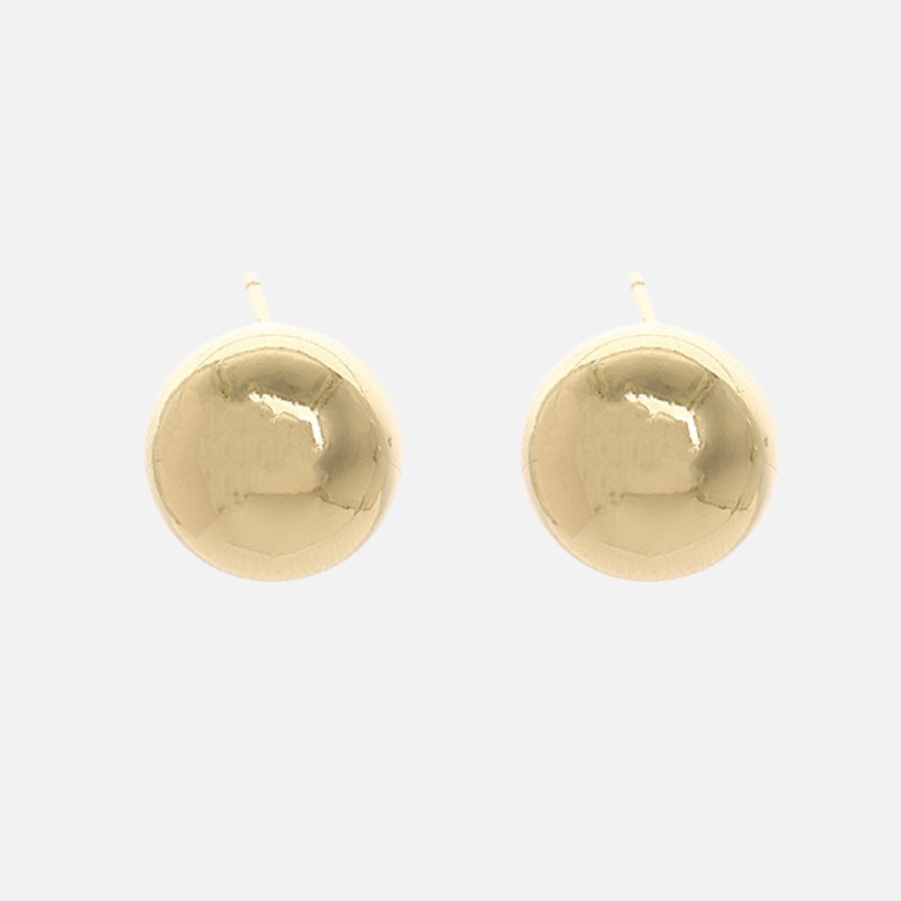 Sphere studs gold large