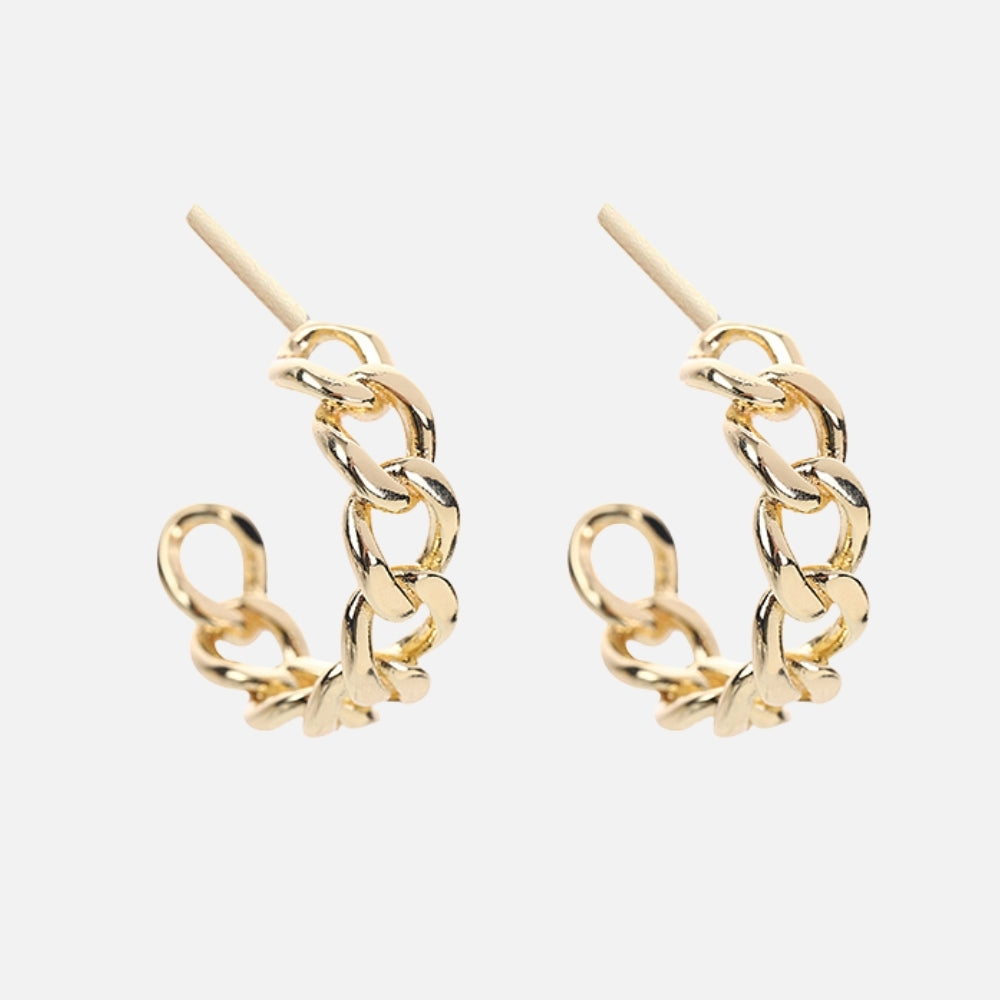 Nola chain earrings gold