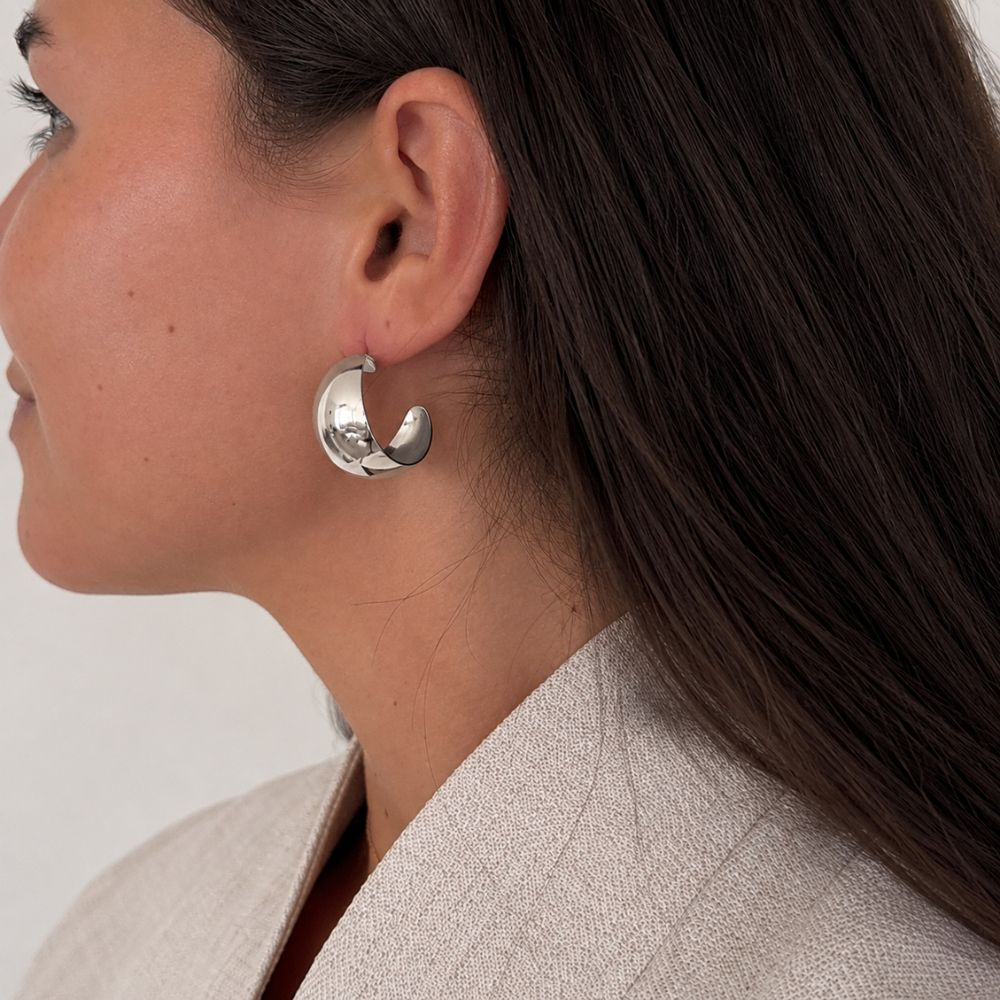 Mave Hoops Silver
