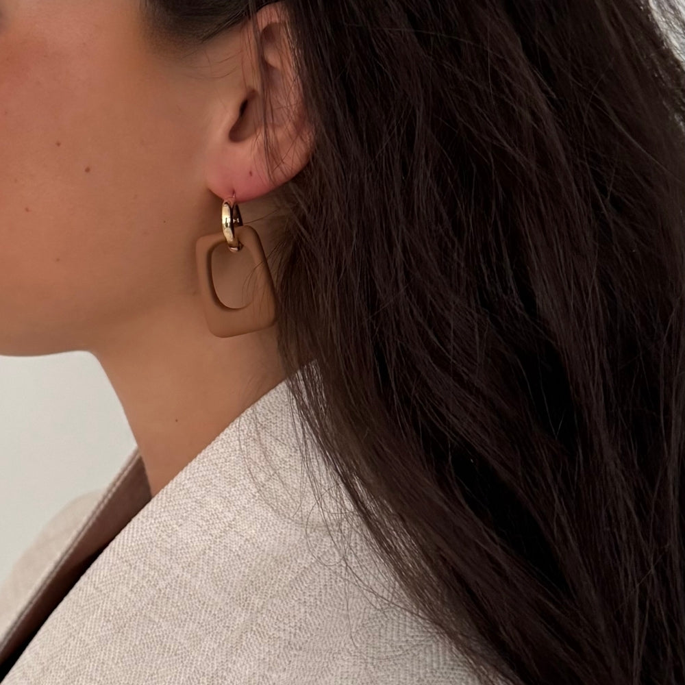 Noé Earrings Brown