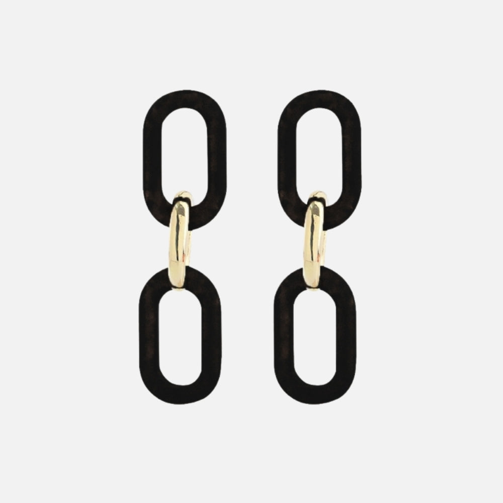 Livia Black Earrings