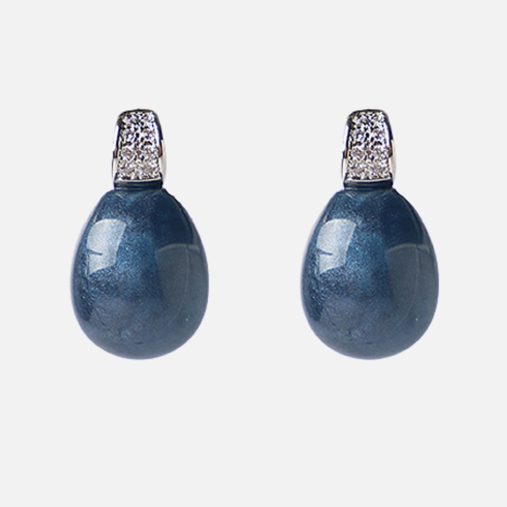 Silver Dew Strass Blue