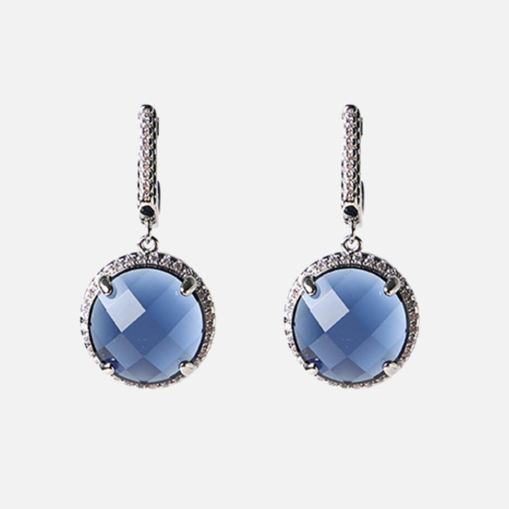 Royal Saphir Silberohrring