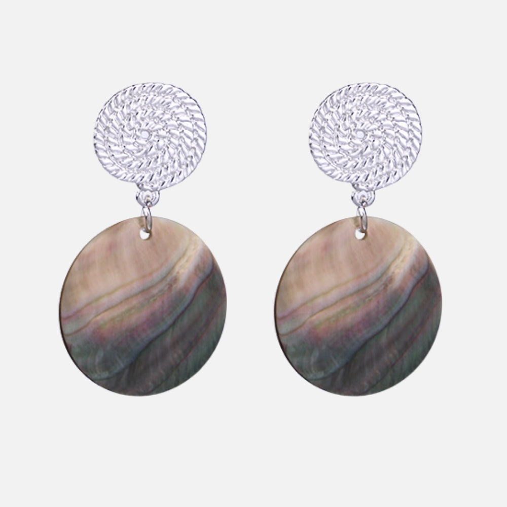 Shell Grey Earrings