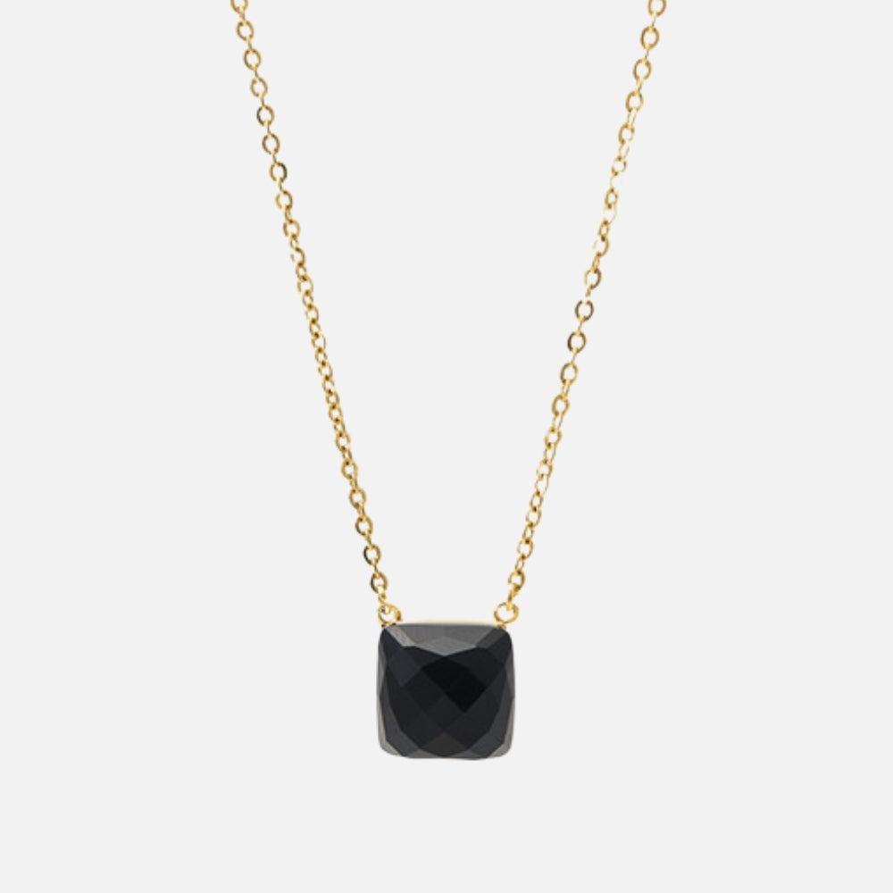 Square Link Gold Black