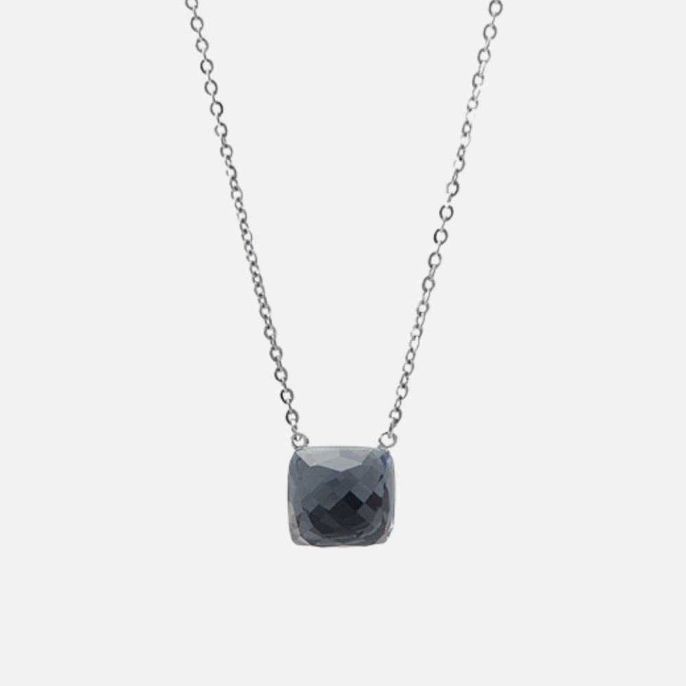 Square Link Silver Grey