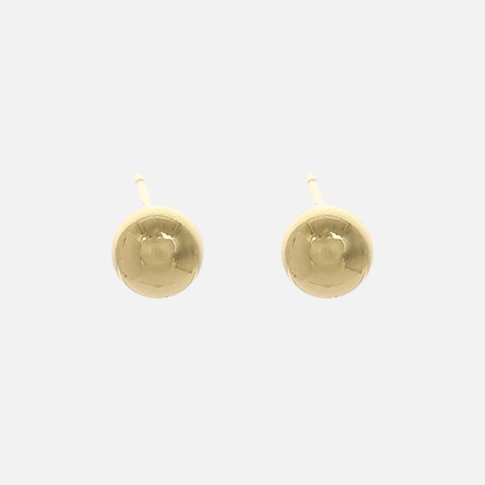 Sphere studs gold extra small