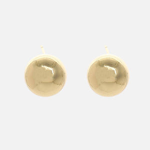 Sphere studs gold large