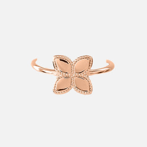 Faye clover ring rose