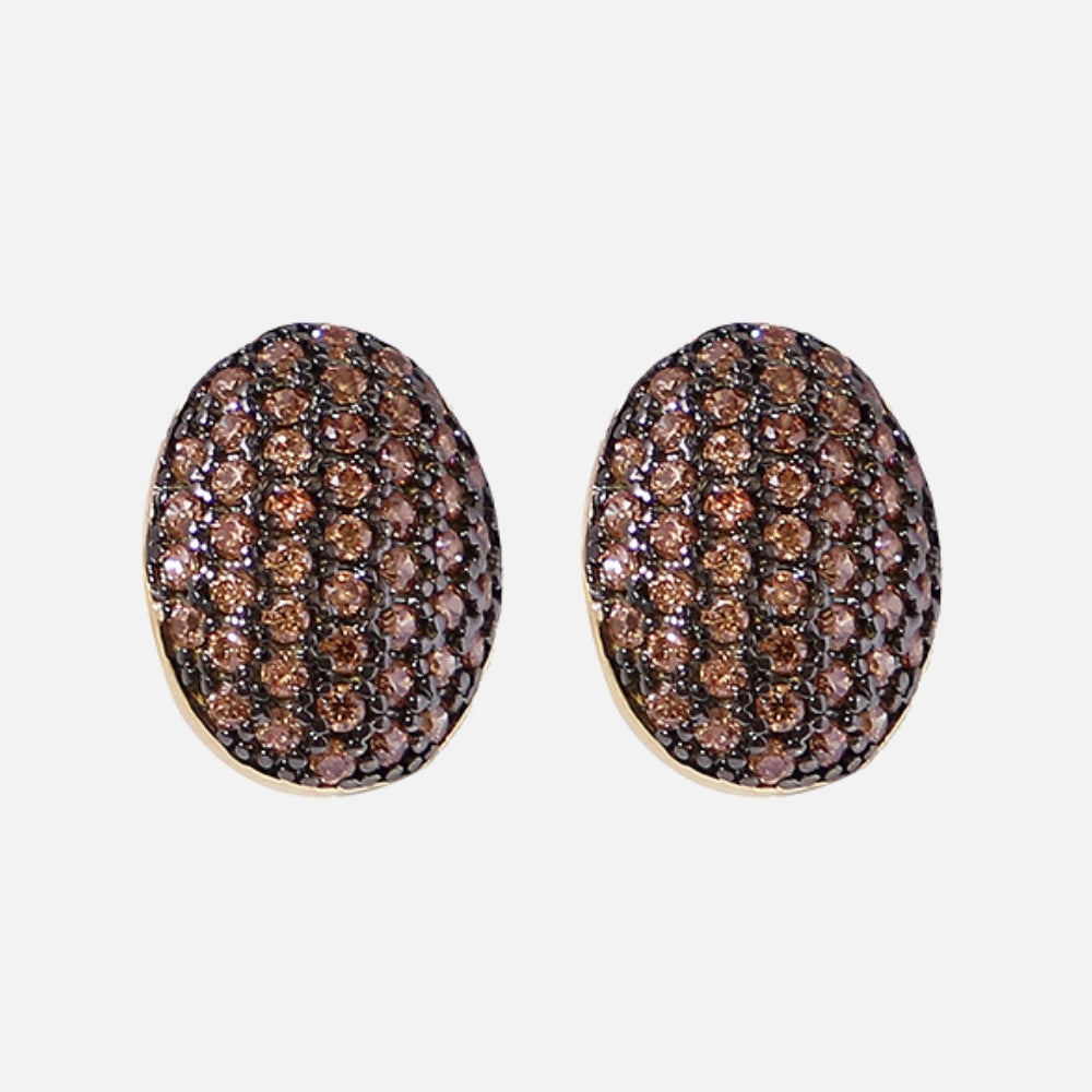 Amber Classic Champagne Earrings