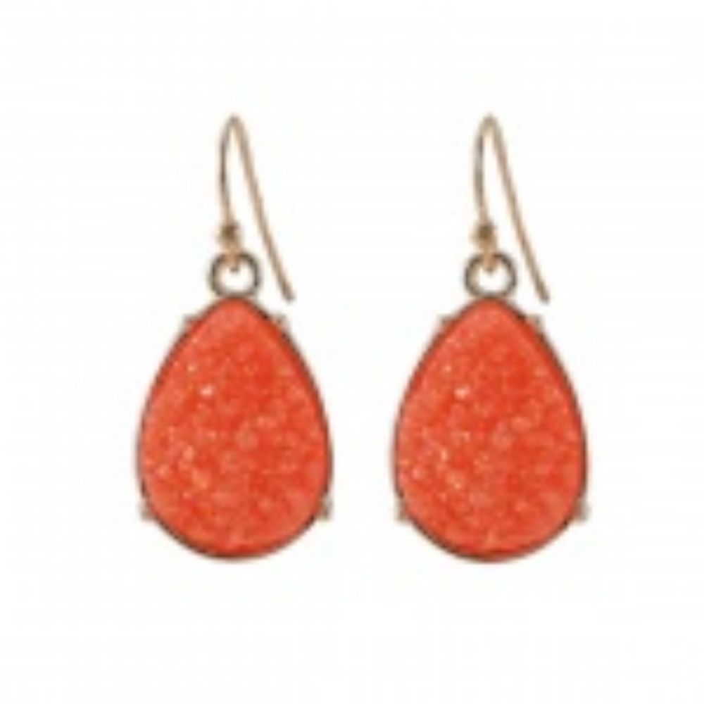 Gold Vieled Gem Drop Red