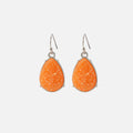 Silver Vieled Gem Drop Orange