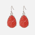 Silver Vieled Gem Drop Red