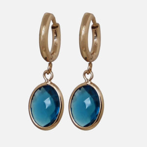 Satin Shine Hangers Blue