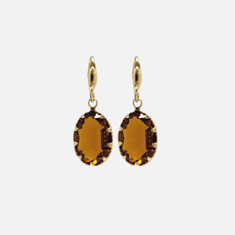 Maris Smoked Topaz Earrings