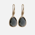 Dark Grey Drop Earrings