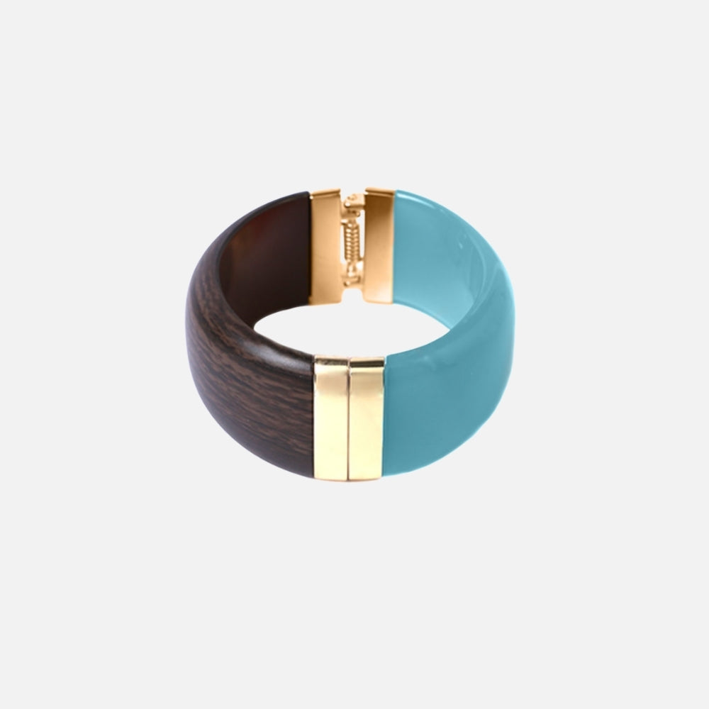 Azure Wood Fusion Bangle