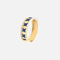 Nautical Bangle Blue Gold