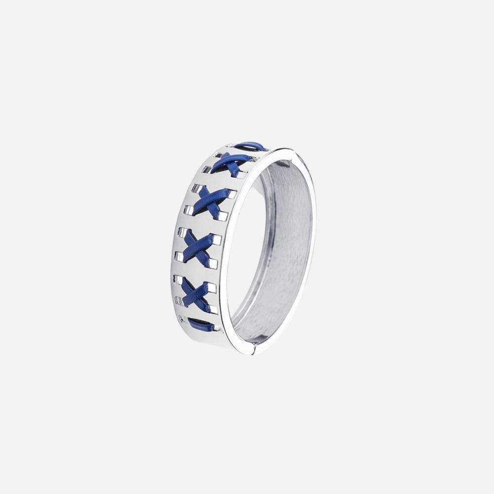 Nautical Bangle White Silver