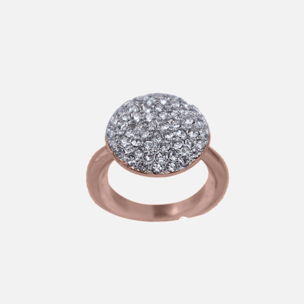 Pavé-Cluster-Ring Rosé