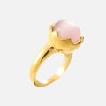 Amber Pink Orb Ring