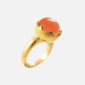 Amber Orange Orb Ring