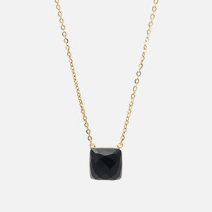 Quadratischer Link Gold Schwarz