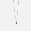 Denim Blue Drop Necklace