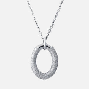 Sparkle Loops Necklace Silver