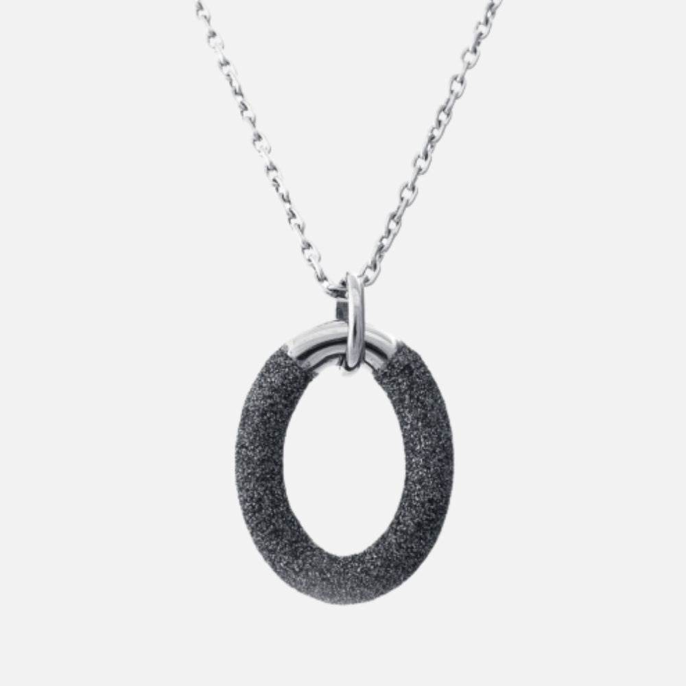 Sparkle loops Necklace Black