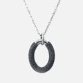 Sparkle loops Necklace Black
