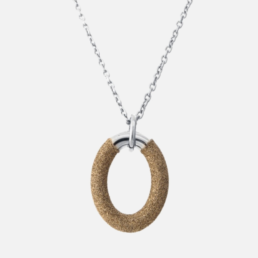 Sparkle loops Necklace Brown