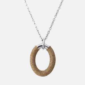 Sparkle loops Necklace Brown