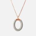 Sparkle loops Necklace Rosé