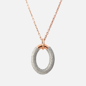 Sparkle loops Necklace Rosé