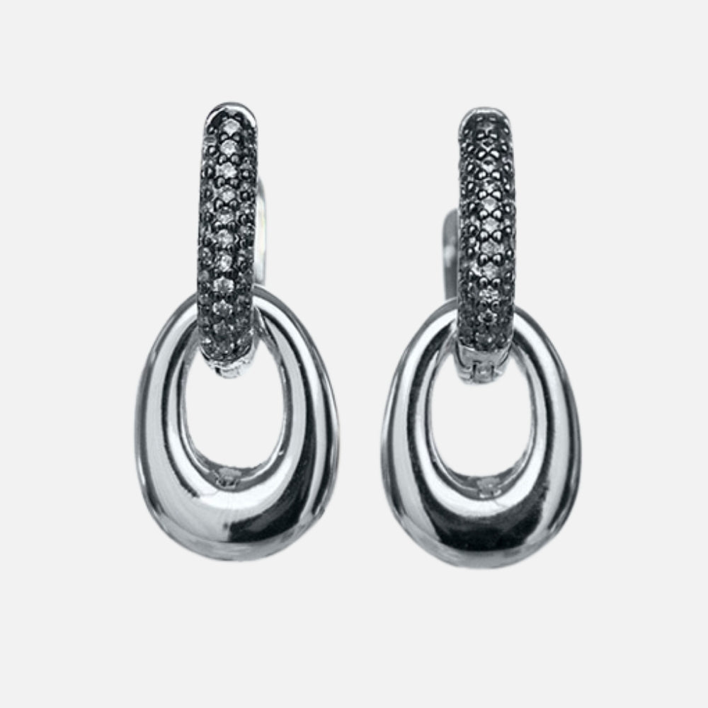 Midnight Sparkle Link Earrings