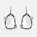 Crystal Halo Drop Earrings